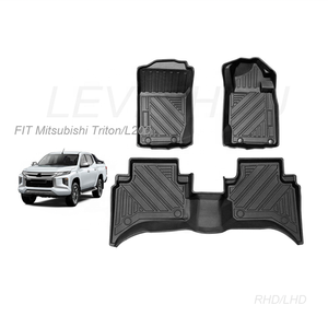 Alfombrillas de goma TPE antideslizantes para suelo, sin olor, para Mitsubishi Triton L200, 2019, 2020, 2021, <span class=keywords><strong>2022</strong></span>, 2023, para todo tipo de clima - Product Image 1
