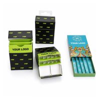 Boîtes en papier personnalisées avec logo, résistantes aux enfants, 5 pièces par paquet de 10, gaufrées UV, anti-odeur, pour cônes et emballages de cigarettes.