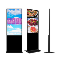 Enfoque (china) soporte lcd dsm80 señalización digital dual pantalla táctil software con tarjeta SIM pantalla de publicidad holográfica