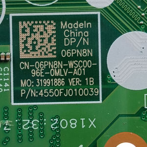 06PN8N Original Nouveau Pour Dell Insprion 5480 5482 5488 5580 5582/Vostro 5481 5581 Carte Mère i5-8265U 940MX 17859 - Product Image 3