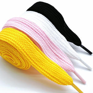 Lacets plats extra larges de 2cm à la mode Lacets de chaussures de 2cm pour baskets Dentelle colorée et élégante - Product Image 3