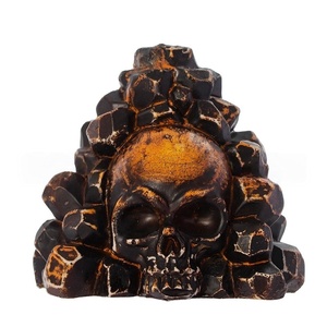 Sifflet de mort en céramique avec cadre en pierre, sifflet hurlant, accessoire effrayant pour Halloween, sifflet tribal ancien pour enfants - Product Image 1