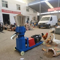 Machine à granulés d'aliments pour animaux de ferme mobile à moteur diesel, équipement de fabrication de granulés d'aliments pour volailles et bétail, fourni par l'usine
