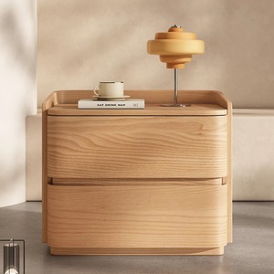 Nuovo Comodino Moderno di Lusso Leggero e Creativo in Legno Massello con Rivestimento in Pelle per <span class=keywords><strong>Camera</strong></span> <span class=keywords><strong>da</strong></span> Letto - Product Image 2
