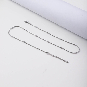 <span class=keywords><strong>Collana</strong></span> a Catena <span class=keywords><strong>con</strong></span> Perline per Donna, Gioielli Impermeabili alla Moda, Delicata e Vintage, in Acciaio Inossidabile Placcato Oro 18k - Product Image 3