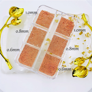 Caja <span class=keywords><strong>de</strong></span> 6 Compartimentos con Cuentas <span class=keywords><strong>de</strong></span> <span class=keywords><strong>Caviar</strong></span> para Decoración <span class=keywords><strong>de</strong></span> Uñas, <span class=keywords><strong>de</strong></span> 0.8-3mm, Microbolas <span class=keywords><strong>de</strong></span> Acero Inoxidable en Dorado, Plateado y Color Gun Metal, Decoración 3D para Uñas - Product Image 6