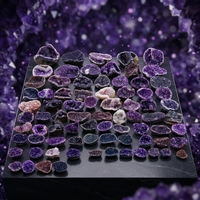 Paravent en cristal d'améthyste naturelle polie en gros, décoration de luxe pour la maison, écran de séparation DIY pour la décoration et les cadeaux