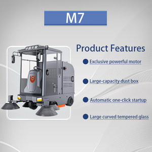 CleanHorse M7, prix bas, best-seller, nouvelle balayeuse industrielle à batterie pour parking extérieur avec réservoir d'eau de 200L - Product Image 6