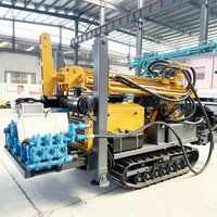 Machine de forage de puits d'eau économique avec entraînement par courroie simple et démarrage facile du moteur pour les champs agricoles saisonniers