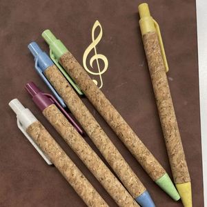 Stylos à bille écologiques de bonne qualité avec logo et encre noire - Product Image 1