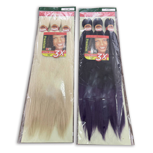 <span class=keywords><strong>Treccine</strong></span> Nere 3X Easy Braids, Capelli Pre-stirati Ignifughi, Grandi <span class=keywords><strong>Treccine</strong></span> in Fibra Chimica per Crochet - Product Image 3