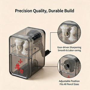 Temperino Manuale in Plastica Grigio MLSIKE, Regolabile e Carino, <span class=keywords><strong>per</strong></span> Disegno Artistico, Schizzi, Matite Colorate e Uso in Cancelleria - Product Image 3