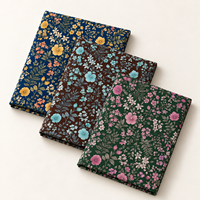 Tissu en popeline de coton floral LNS Chelsea Calico, 100% coton, imprimé numérique, 75 GSM, léger et respirant pour vêtements