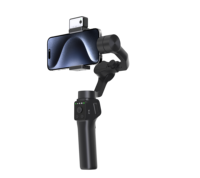 Stabilisateur portable 3 axes S6 avec contrôle intelligent par application, suivi IA du visage, anti-tremblement pour diffusion en direct et prise de vue vidéo sur smartphone