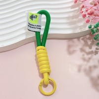 Cordon tressé en nylon fait main pour femme, avec boucle d'escalade, pour téléphone, pendentif de sac à main, breloque de sac à dos d'extérieur et porte-clés