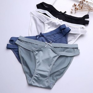 Braguitas de Satén de Seda para Mujer, Venta al por Mayor de Fábrica 2023, Bragas Sexys con Aberturas, Transpirables, de Cintura Baja - Product Image 3