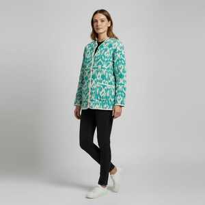 Veste en coton Kantha faite à la main, réversible, patchwork, pour femmes, vêtement d'extérieur artisanal - Product Image 2