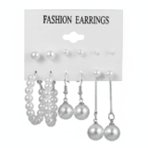 Vendita calda Trending moda donna Vintage orecchini pendenti carini Punk con perle incrociate su gioielli all'ingrosso - Product Image 2