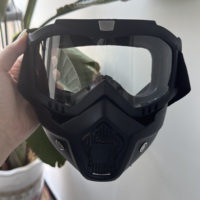 Lunettes de Protection pour Casque Jet Vélo Moto, Lunettes de Soleil Sportives Anti-Sable et Anti-Vent en Matériau PC pour une Protection Optimale