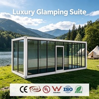 Villa Prefabricada de Lujo Desmontable con Ventanas Panorámicas y Terraza Privada para Resorts y Alquiler de Villas de Alta Gama