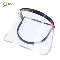Résistance aux chocs thermiques protection du visage contre les liquides Broyage des éclaboussures volantes casque de sécurité industrielle bouclier facial pour casque dur