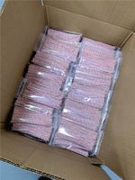 Nettoyeurs de pipe à tabac en fil et coton, 4 mm x 6 pouces, à point rouge droit, personnalisables, directement de l'usine, pour le nettoyage des pipes à fumer