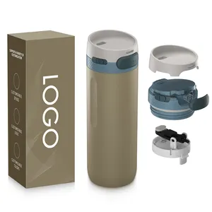 Bottiglia di acqua in acciaio inossidabile per sublimazione in metallo con logo personalizzato eco-friendly