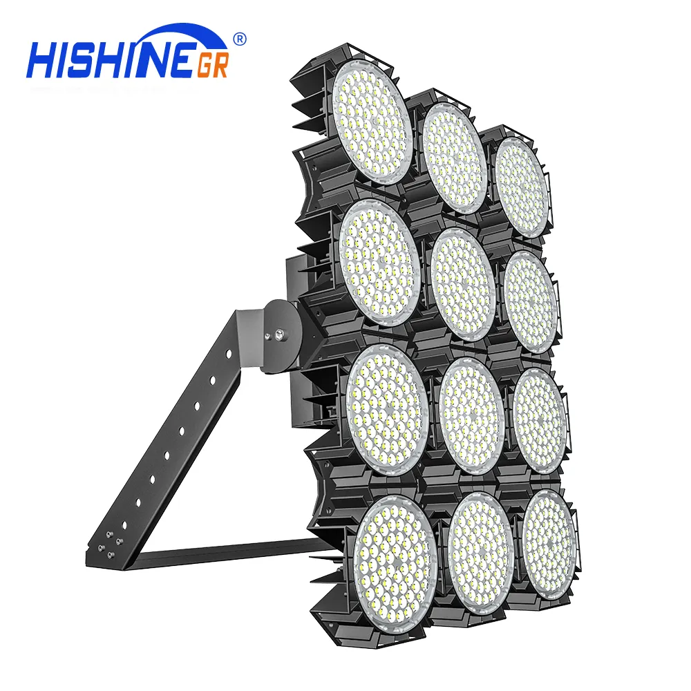 Hishine luminária led modular de 960 w, 1300w, luzes para piscina, para futebol, ao ar livre, ip67, túnel, estádio