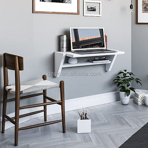 <span class=keywords><strong>Escritorio</strong></span> de ordenador con librería, mesa <span class=keywords><strong>flotante</strong></span> montada en la pared, <span class=keywords><strong>escritorio</strong></span> de <span class=keywords><strong>PC</strong></span>, montaje en pared, mesa de ordenador, escritorios de ordenador de estudio - Product Image 2