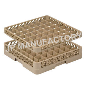 Estante de vidrio PP para cocina y restaurante, cesta de plástico para lavavajillas, 49 compartimentos - Product Image 2