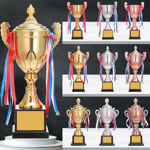Custom Metal <b>Trophy</b> <b>Cup</b> Gold Silver Bronze Award <b>Trophies</b> for Sports Competitions Corporate Events and Employee Recognition - Product Image 1