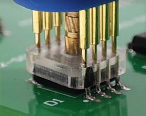 ดาวน์โหลด Burn Write Probe 4 ชิ้น SOP8 WSON สปริงนีดเดิล สายเคเบิลสำหรับเขียนชิปแฟลช EEPROM 24V CE E433 - Product Image 2