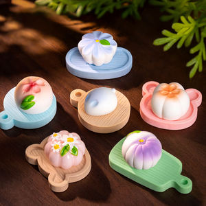 1:12 simulación miniatura comida y fruta resina pastel flor Dim Sum pastel DIY Decoración Accesorios Mini escritorio Knickknacks - Product Image 4