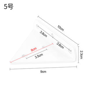 GQK GW2572805 Support triangulaire invisible en fer pour étagère murale dissimulée, cloison d'angle facile à installer - Product Image 6