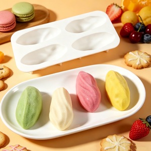 4-Cavity Nut Shaped Mousse Cake Mold Food Grade Silicone Baking Mold DIY Dessert Pudding Mold Commercial Use - Product Image 2