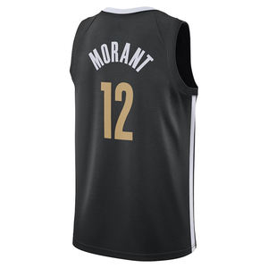 <span class=keywords><strong>Memphis</strong></span> da uomo # Maglia da basket Ja Morant ricamata, uniforme cucita, edizione City, abbigliamento sportivo giovanile con loghi - Product Image 4