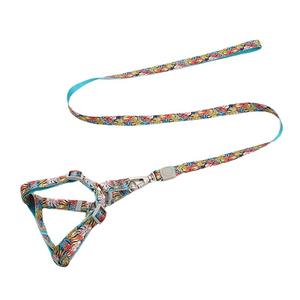 国境を越える新しいペット用チェストストラップ、熱帯雨林柄プリントナイロン製耐衝撃ドッグリーシュ - Product Image 2