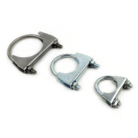 Collier de serrage en U en acier zingué, collier de serrage en U en acier inoxydable et collier de serrage en U en aluminium pour tuyaux, de la marque PDM