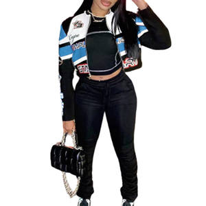 K210-new à la mode automne mode 2023 printemps motard veste en cuir pour femmes veste de moto - Product Image 4