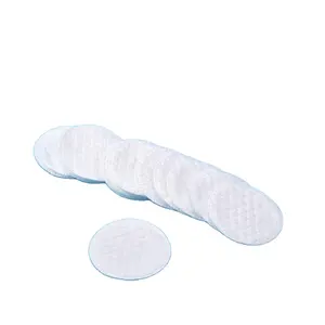 Soft cosmetic spot pressed facial 80 pcs makeup remover pads Pure Cotton Round Pad