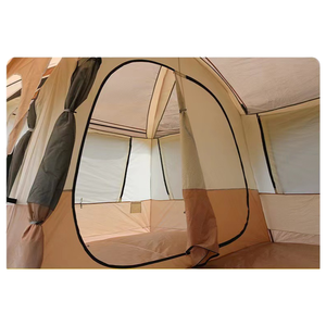 Tenda da Campeggio Grande a Due Piani con Due Camere da Letto e Un Soggiorno, Tessuto Oxford 210D, Resistente a Vento e Pioggia, Spaziosa per Più Persone, 4 Tende - Product Image 6