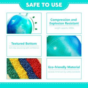 2024 Offre Spéciale nouveau Design PVC balle enfants jouet multicolore trémie balle sautant balle rebond pour 3 ans et plus - Product Image 2
