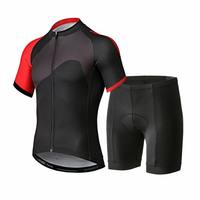 Ensemble de maillot de cyclisme d'été à manches courtes pour vélos de montagne et de route, séchage rapide, respirant, en Spandex/Polyester, pour hommes et femmes adultes