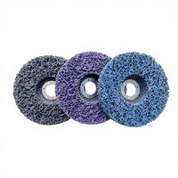 Disque de nettoyage et de décapage 125 mm multicolore, abrasif en carbure de silicium, pour meulage et polissage à sec ou humide