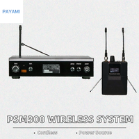 Système de monitoring intra-auriculaire stéréo sans fil 566 - 590 MHz avec connecteur XLR