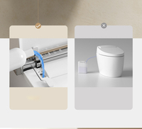 Toilette intelligente sans eau de qualité supérieure, chasse d'eau automatique, lumière nocturne, toilette électronique en céramique, sanitaire, pour la maison familiale