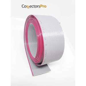 Accesorios para PC, Cable Plano de 26 Pines, 10 Pies, Gris, Paso de 2.54mm, PVC Multifilar para Conectores FFC FPC - Product Image 2