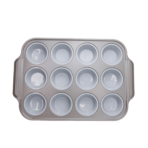 12 Cavity Nonstick Silicone Muffin Pan Regular Size Food Grade Silicone <b>Cupcake</b> Mold <b>for</b> Baking - Product Image 1