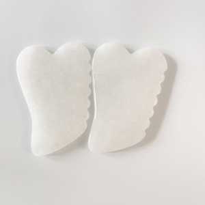 Natural White Jade Handmade Healing Stone Anti Aging Guasha Board - Product Image 1