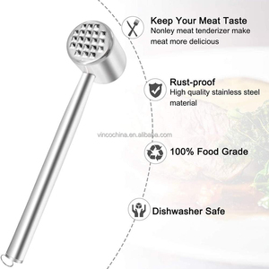 10 pollici in acciaio inox martello <span class=keywords><strong>di</strong></span> carne maglio inteneritore strumento per bistecca <span class=keywords><strong>di</strong></span> pollo maiale manzo e <span class=keywords><strong>vitello</strong></span> - Product Image 5